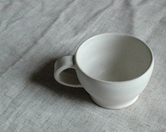 Oatmeal Speckle Stoneware Rustic Cup Mug