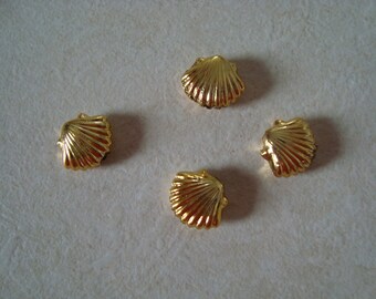 Plastic form Golden shell Pearl