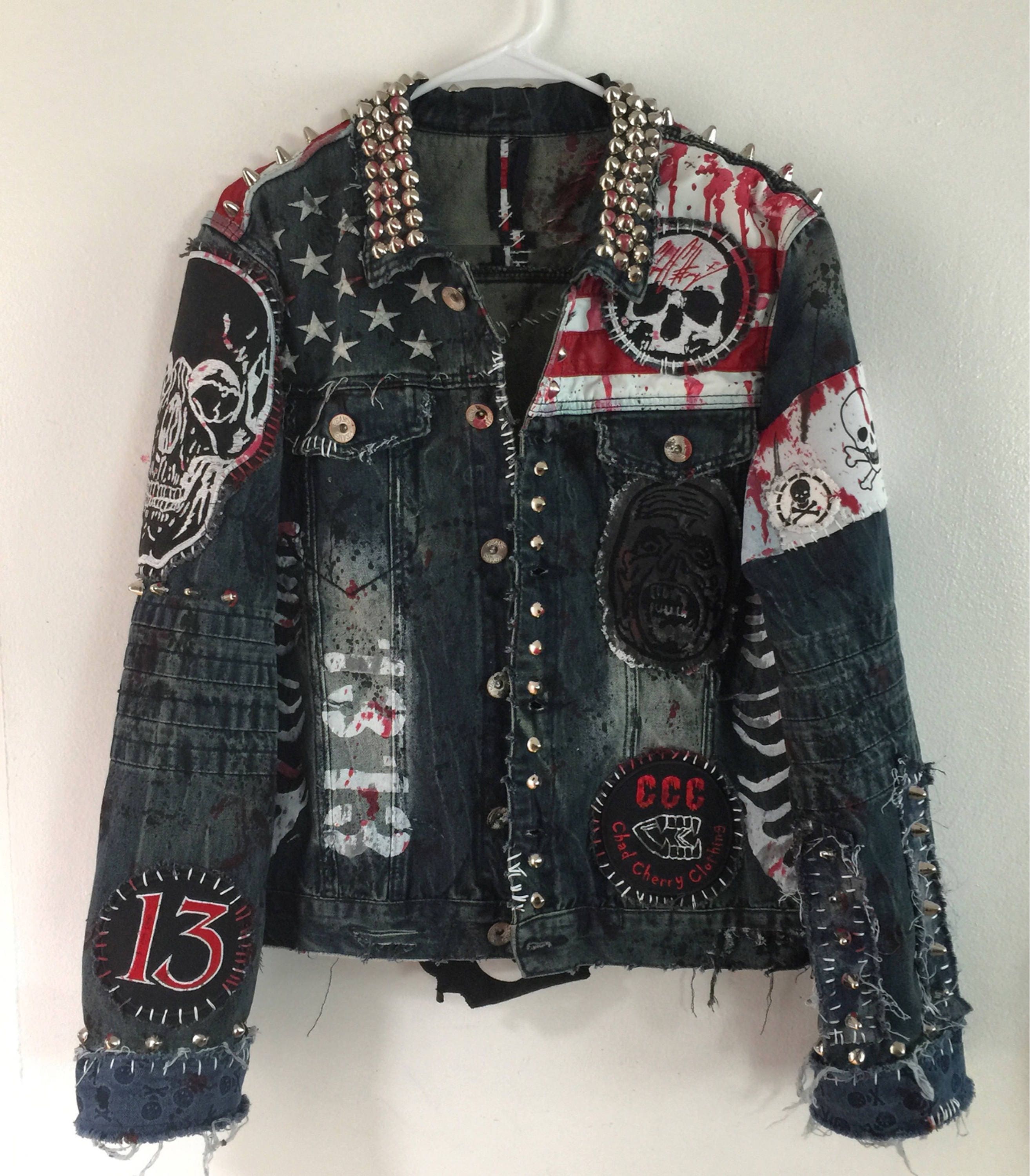 American Monster denim jacket by Chad Cherry
