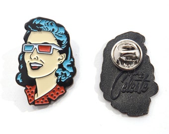 Limited Edition "3-D Pin-up Girl" Enamel Lapel Pin