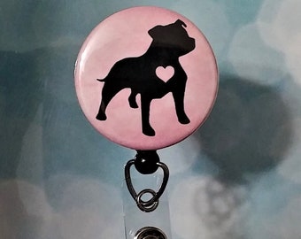 Id Badge Reel Badge Reel Retractable Badge Reel Badge Holder Id Holder Name Tag American Pit Bull Badge Reel