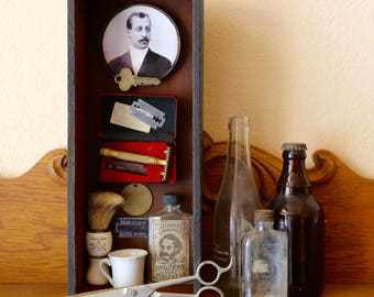 The Barbers Box - Found Object Assemblage
