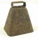 Primitive Rustic Rust Patina Farmhouse Country Shabby Chic Antique Iron Metal Cow Sheep Bell Metal Clapper 3 by 3 by 2 Inches
