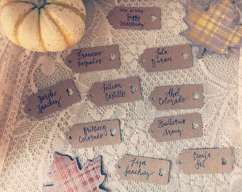 Handwritten Place Cards Tags