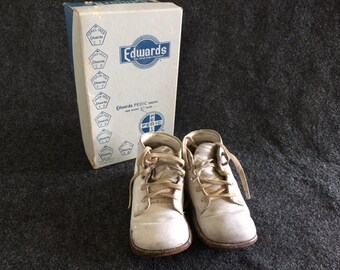 Vintage baby shoes in original box