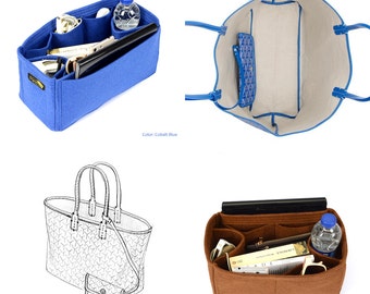 Bag and Purse Organizer for Goyard St Louis Bags, Felt Purse Organizer, bag insert, Bag Organizer for Goyard St Louis (Express Shipping)