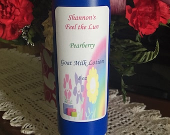 Goat Milk Moisturizing Body Lotion with Shea Butter/Aloe/Goat Milk/Sunflower Oil/Soybean Oil, 8 oz in several scents