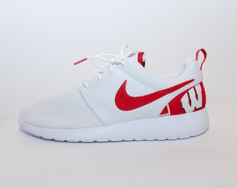 Wisconsin Badgers Custom Nike Shoes handmade edition w/ custom insoles available in all sizes