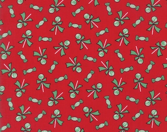 Sugar Plum Christmas Lollipops Candy Red fabric by Bunny Hill Designs for Moda Fabric #2913-11