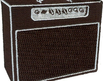 AMP, Officially Licensed Original Artwork, Premium Quality Iron-On / Sew-On, 3' x 2.9' Embroidered Patch
