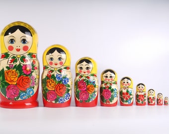 10 Piece Semyonovo Russian Doll
