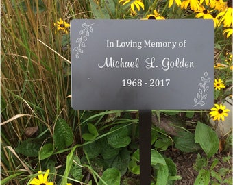 garden markers, personalized plaques, memorial plaques, outdoor plaques, metal plaques, name plates, name tag, memorial tree, name marker