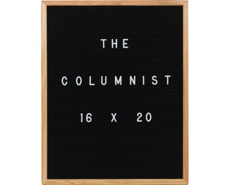 Felt Letter Board Black 16X20 With 350-Piece Set of 1” Letters and Symbols. Includes Free Letter Pouch