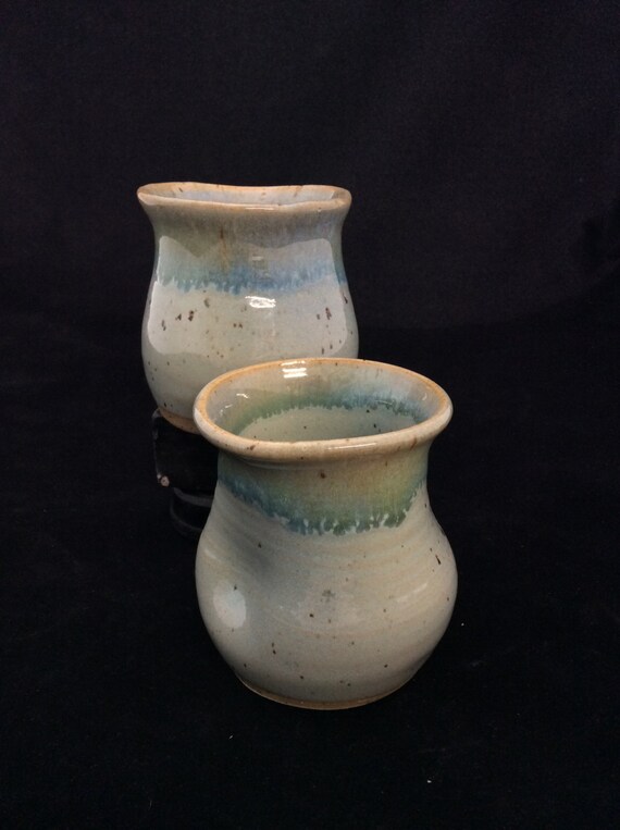 Thumblers (Small)/ handmade/ Seafoam green Glaze