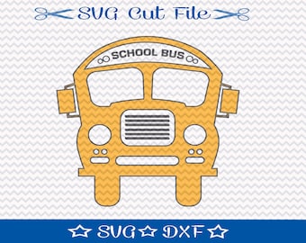 School Bus SVG, Teacher svg, SVG Cut File for Silhouette, Back to School SVG, Yellow Bus svg