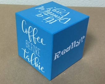 Desk Decor It's a MOOD cube. Great gift exchange item for the office. Desk Accessory/Office Sarcasm/ Office decor/Joke Gift/Novelty Gift