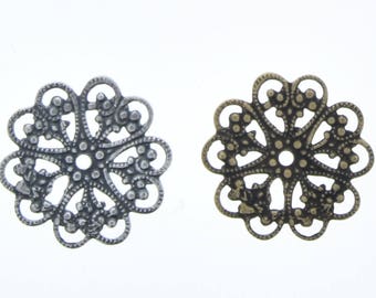 Filigree 18mm made in USA, sold 6 each 03653CS & AG