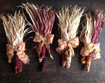 Fall harvest indian corn