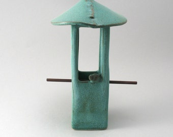 Bird Feeder, Ceramic Bird Feeder, Pottery Bird Feeder