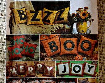 Uncut Simplicity 8432 //Alphabet Pillow pattern