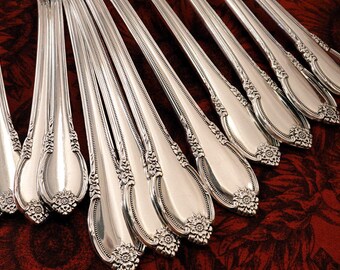 REMEMBRANCE Silverware Set Dinner Service for 4, 8 or 12 International 1847 Rogers Bros Vintage 1948 Silver Plate Flatware