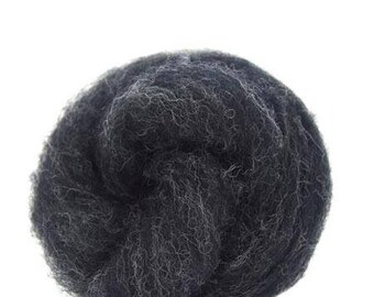 Corriedale Bulky Wool Roving - Thunder - 4 ounces