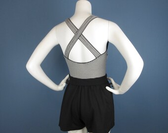 Vintage 60s Jantzen Swimsuit / Romper, Fun in the Sun, Sz S