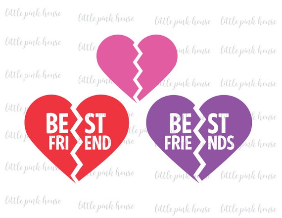 Free Free Best Friends Svg Heart 349 SVG PNG EPS DXF File
