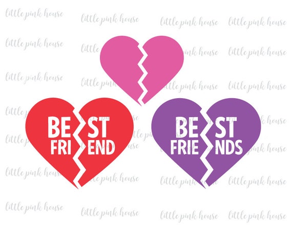Free Free Best Friends Svg Heart 268 SVG PNG EPS DXF File