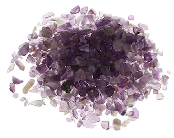 65g Amethyst Purple Gemstone MIneral Rock Chips