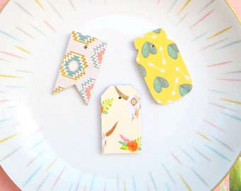 Gift Tags, Cactus Tags, Deer head Tags, Desert Theme tags,Boho Wedding Tags, Boho Baby Shower Tags, Boho Theme Tags, Boho Favor Tags, Tags