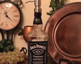 Jack Daniels liquor bottle soap dispenser