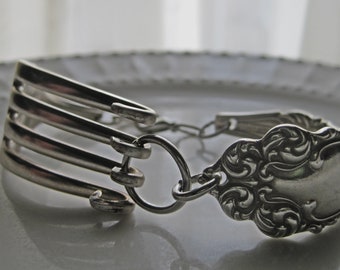 Fork Bracelet Silverplate antique