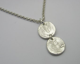 Fingerprint Jewelry, Fingerprint Necklace, Multiple Fingerprints, Personalized Jewelry, Memorial Jewelry, Mommy Necklace, Wedding Necklace
