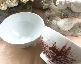 Set of 2 Limoges France Rice Bowls Limoges France Porcelain Bowls