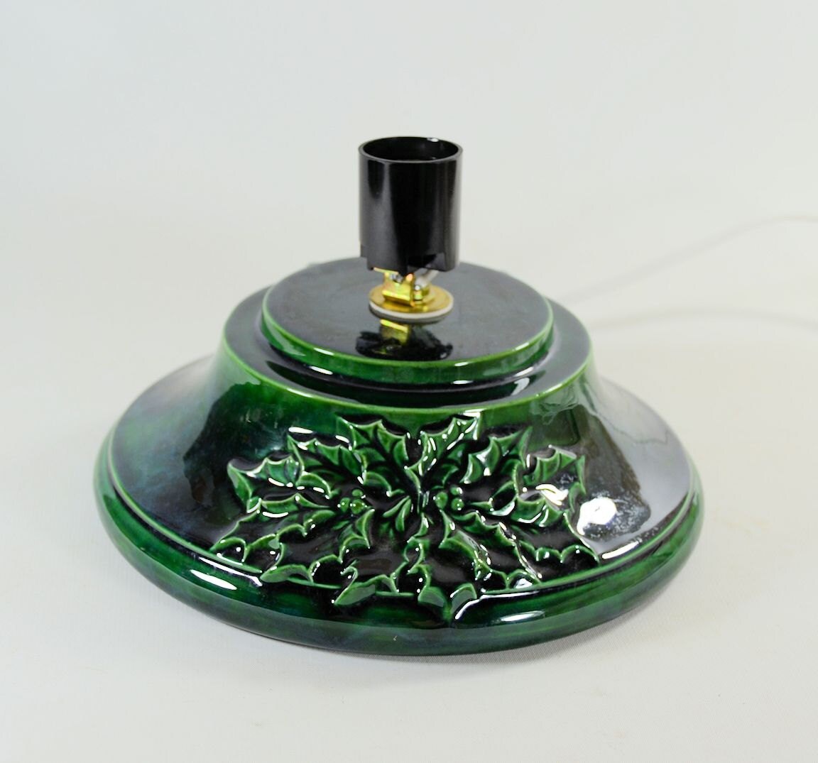 Replacement Ceramic Christmas Tree Base Wide Holly