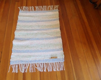 Upcycled rag rug | Etsy