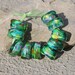 Bollywood lampwork bead set