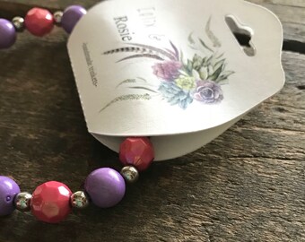 Custom Fold Over Necklace/Bracelet Cards, set of 25 cards