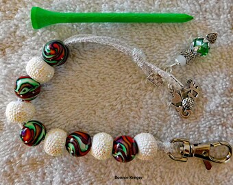 Golf Stroke Counter with Handmade Beads