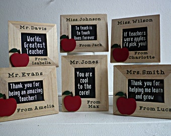 Teacher gift personalised desk sign photo frame best teacher appreciation gift personalized teacher gift end of term male teacher gift