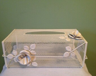 Vintage Metal Kleenex box cover
