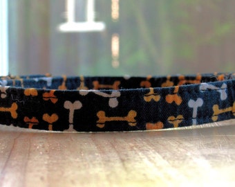 Vintage Bones - Eco Dog Collar - Small (8" - 12")