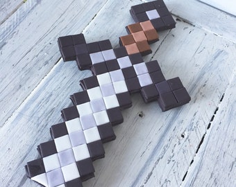 Minecraft Inspired Sword Cake Topper