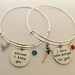 Set of 2 Because I knew you I have been changed for good Handmade bangles Jewelry girlfriend gift Christmas gift Silver plated bangle