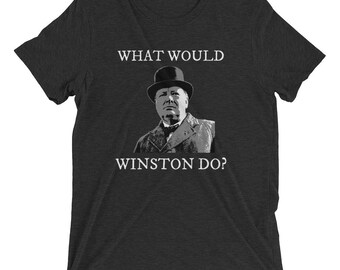 What Would Winston Do? Tri-Blend Vintage Tee