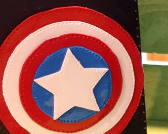 Polymer clay captain journal/Sketchbook