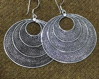 Silver Filigree earrings
