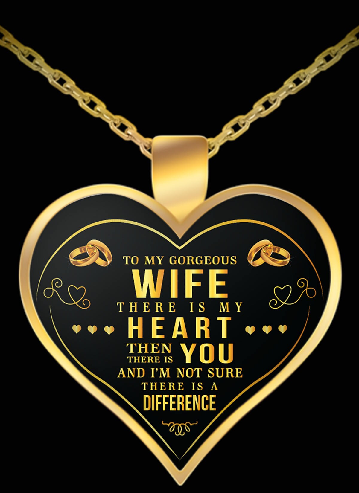 Wife Pendant NecklaceTo My Wife I Love My Wife