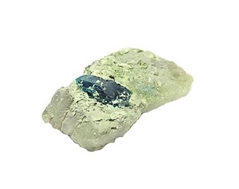 Veszelyite Very Rare Crystal on Quartz Thumbnail Mineral Geo Specimen from Montana, Collector's Select